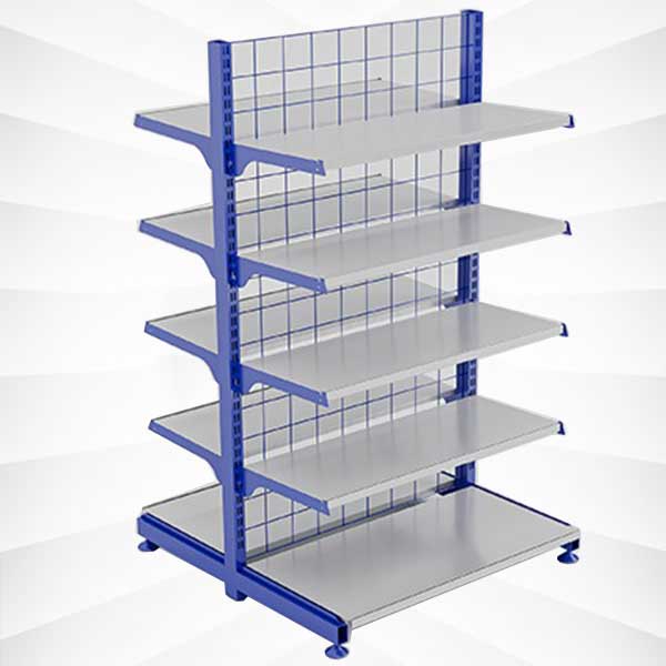 قفسه فروشگاهی طرح ترک دوطرفه